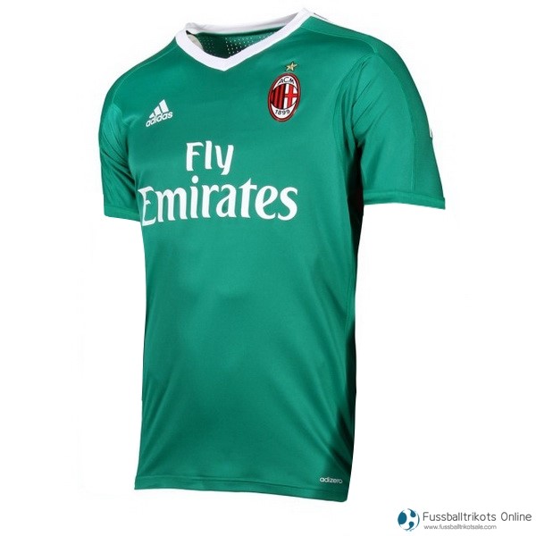 AC Milan Trikot Heim Torwart 2017-18 Grün Fussballtrikots Günstig